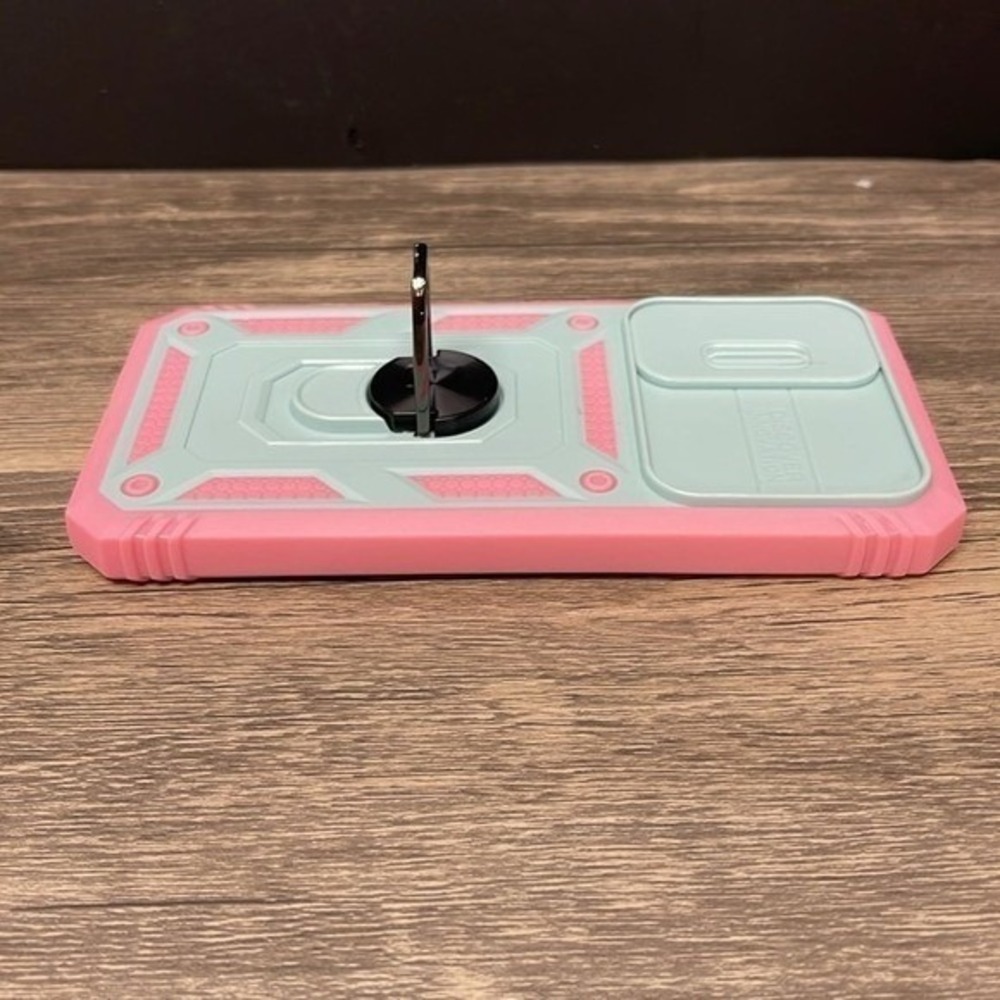 Samsung Galaxy S23 Plus Case Rugged Pink Mint Green Camera‎ Cover Ring Stand - Picture 3 of 8